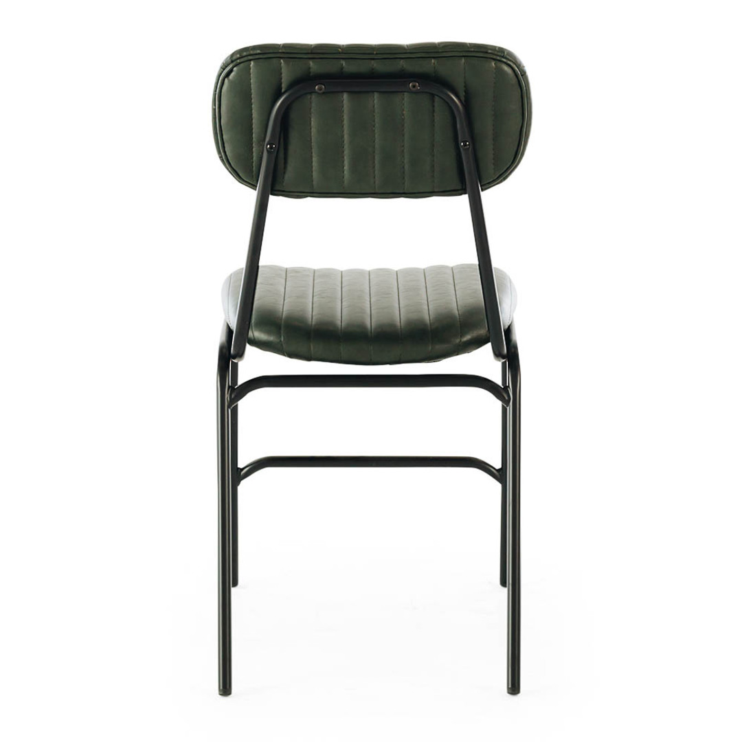 Datsun Dining Chair Vintage Green PU image 3